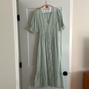 By the river midi dress